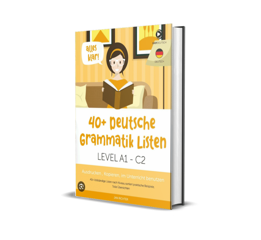 40+ Deutsche Grammatik Listen A1 - C2 