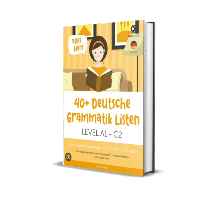 40+ Deutsche Grammatik Listen A1 – C2